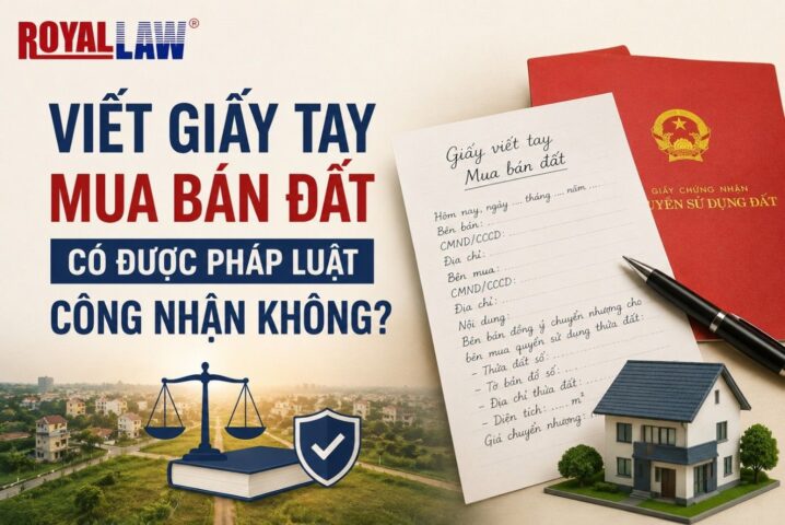 giấy viết tay mua bán đất